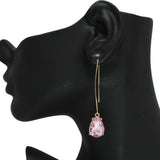 97771, TEARDROP RHINESTONE DANGLE EARRING
