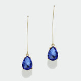 97771, TEARDROP RHINESTONE DANGLE EARRING