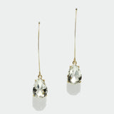 97771, TEARDROP RHINESTONE DANGLE EARRING