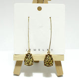 97771, TEARDROP RHINESTONE DANGLE EARRING