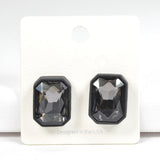 97773, GEOMETRIC RHINESTONE STUD EARRING