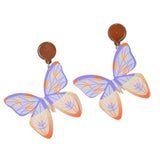 97777, BUTTERFLY ACRYLIC DANGLE EARRING