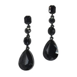 97786, MULTI SHAPE RHINESTONE DROP DANGLE EARRING