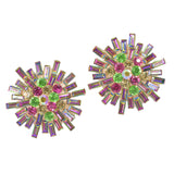 97790, FLOWER RHINESTONE EARRING