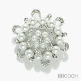 97817, PEARL WITH RHINESTONE PIN BROOCH