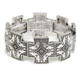 97822, WESTERN CROSS METAL STRETCH BRACELET