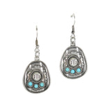 97824, WESTERN COWBOY HAT DANGLE EARRING