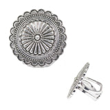 97830, WESTERN ROUND CONCHO CUFF RING