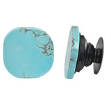 97840, TURQUOISE STONE SELF ADHESIVE PHONE GRIP/STAND, CELL PHONE ACCESSORIES
