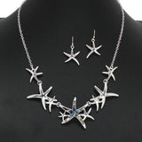 97851, STARFISH ABALONE ACCENT NECKLACE