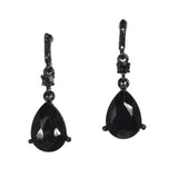 97864, TEARDROP ACCENT PAVE RHINESTONE DANGLE EARRING