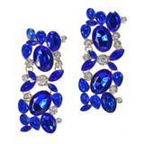 97900, OVAL RHINESTONE ACCENT EVENING EARRING