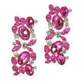 97900, OVAL RHINESTONE ACCENT EVENING EARRING