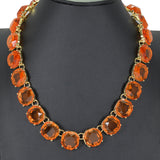 97902, GEOMETRIC ACRYLIC STATEMENT NECKLACE