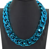 97903, COLORFUL PLASTIC CHAIN NECKLACE
