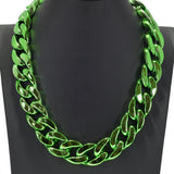 97903, COLORFUL PLASTIC CHAIN NECKLACE