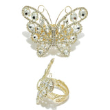 97926, BIG BUTTERFLY RHINESTONE BRACELET
