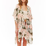 97939, FLORAL PRINTED KIMONO