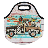 97948, TRUCK FARM ANIMAL NYLON LUNCH BAG