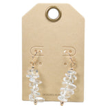 97949, NATURAL STONE BEADED DANGLE EARRING