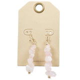 97949, NATURAL STONE BEADED DANGLE EARRING