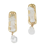 97965, NATURAL STONE DANGLE EARRING