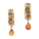 97965, NATURAL STONE DANGLE EARRING