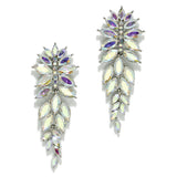 97990, MARQUISE RHINESTONE ACCENT EVENING EARRING