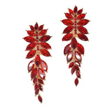 97990, MARQUISE RHINESTONE ACCENT EVENING EARRING