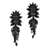 97990, MARQUISE RHINESTONE ACCENT EVENING EARRING