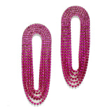 98023, PAVE RHINESTONE LONG EARRING