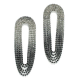 98023, PAVE RHINESTONE LONG EARRING