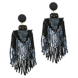 98029, FRINGE SEED BEADED EARRING