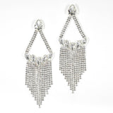 98043, MARQUISE ACCENT CRYSTAL RHINESTONE EVENING EARRING