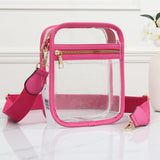 98051, CLEAR TRANSPARENT MINI CROSSBODY BAG