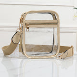 98051, CLEAR TRANSPARENT MINI CROSSBODY BAG