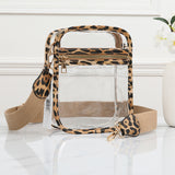98051, CLEAR TRANSPARENT MINI CROSSBODY BAG