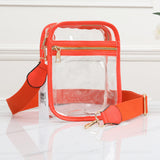 98051, CLEAR TRANSPARENT MINI CROSSBODY BAG