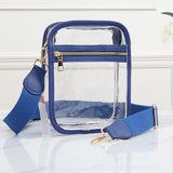 98051, CLEAR TRANSPARENT MINI CROSSBODY BAG
