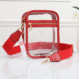 98051, CLEAR TRANSPARENT MINI CROSSBODY BAG