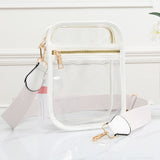 98051, CLEAR TRANSPARENT MINI CROSSBODY BAG