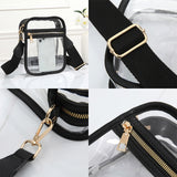 98051, CLEAR TRANSPARENT MINI CROSSBODY BAG