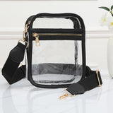98051, CLEAR TRANSPARENT MINI CROSSBODY BAG