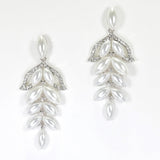 98064, MARQUISE PEARL RHINESTONE EVENING EARRING