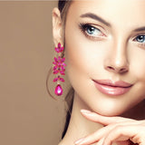 98086, RHINESTONE EVENING DROP EARRING