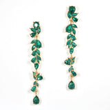 98087, MULTI RHINESTONE EVENING DROP EARRING