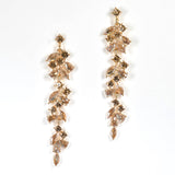 98088, MULTI RHINESTONE EVENING DROP EARRING