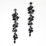 98088, MULTI RHINESTONE EVENING DROP EARRING