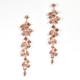 98088, MULTI RHINESTONE EVENING DROP EARRING