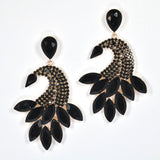 98089, MARQUISE RHINESTONE ACCENT EVENING EARRING